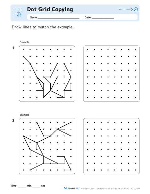 Dot Grid Copying Level 5 No. 1