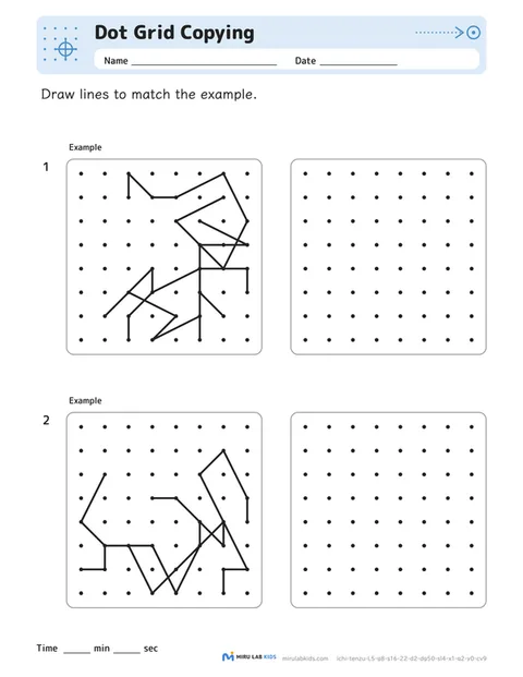 Dot Grid Copying Level 5 No. 5