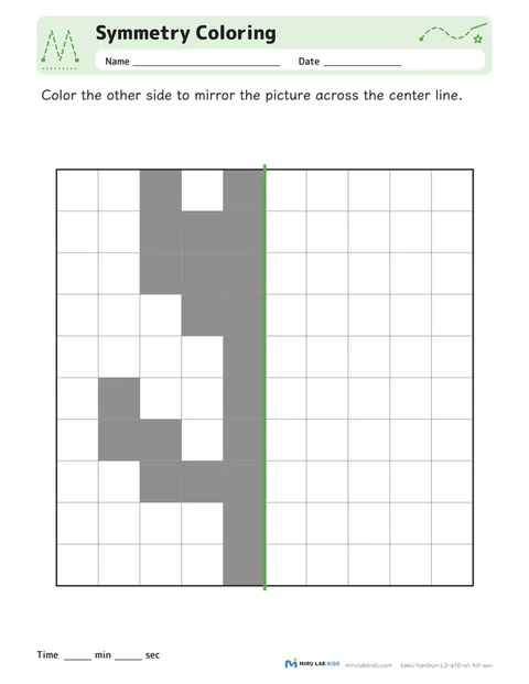 Symmetry Coloring Level 3 No. 1