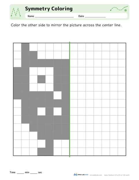 Symmetry Coloring Level 5 No. 3