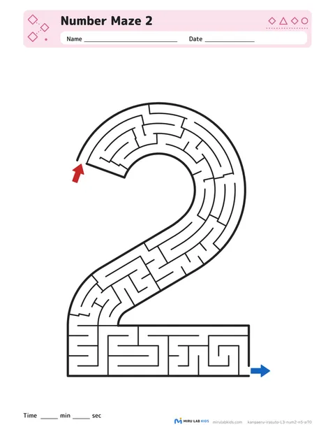 Number Mazes Level 3 Number 2