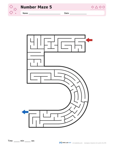 Number Mazes Level 3 Number 5