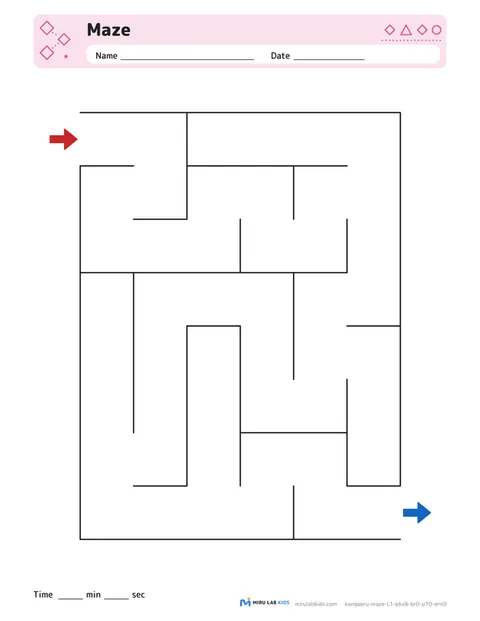 Mazes Level 1 No. 3
