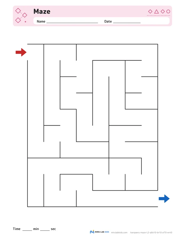 Mazes Level 2 No. 2 worksheet
