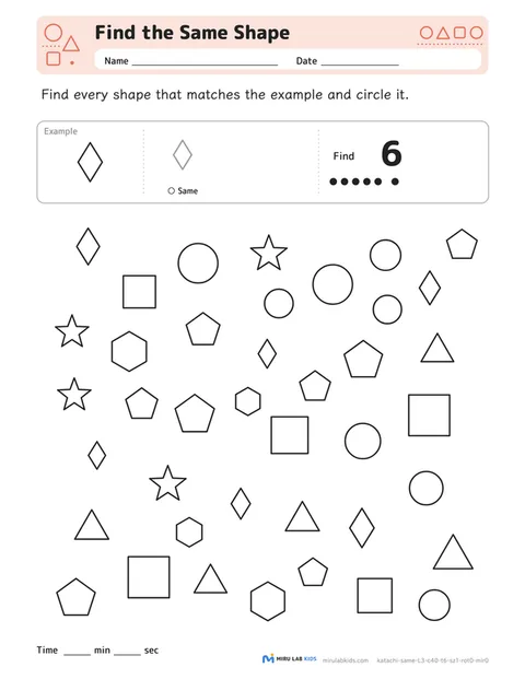 Find the Same Shape Level 3 No. 2