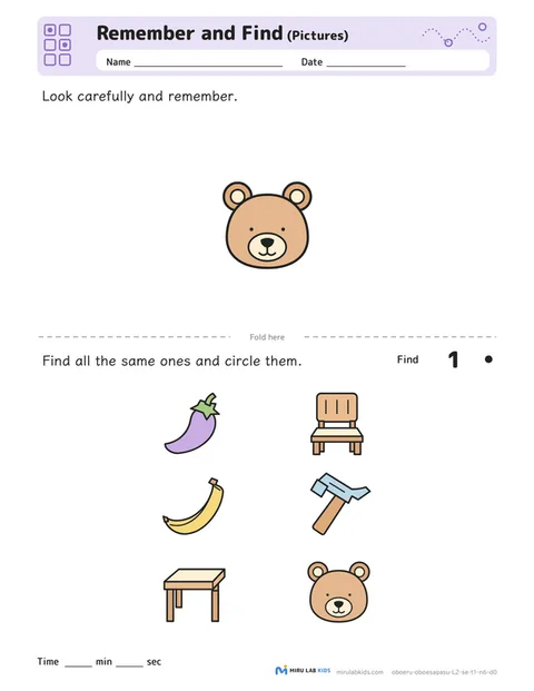 Remember and Find: Pictures Level 2 No. 4