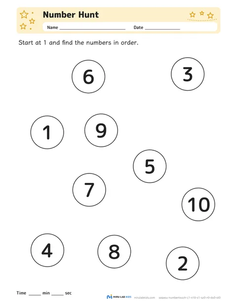 Number Hunt Level 1 No. 1