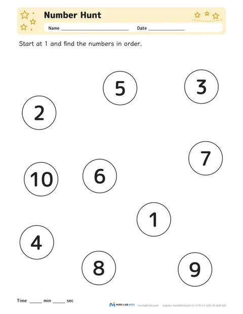 Number Hunt Level 1 No. 3