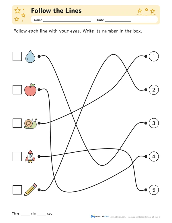 Follow the Lines Level 3 No. 4 worksheet
