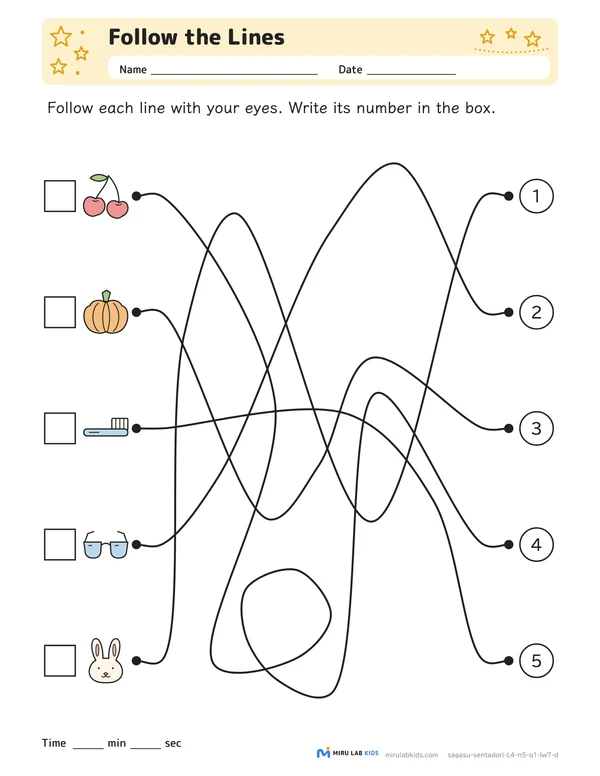 Follow the Lines Level 4 No. 2 worksheet