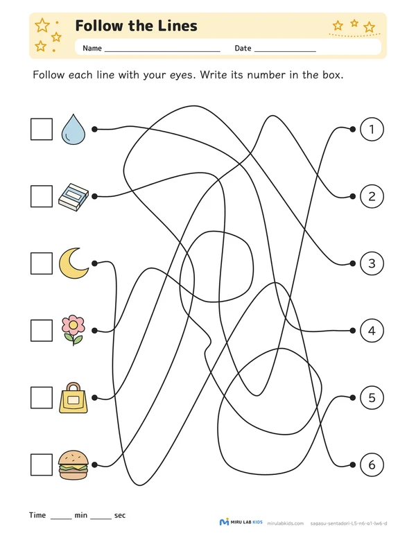 Follow the Lines Level 5 No. 2 worksheet