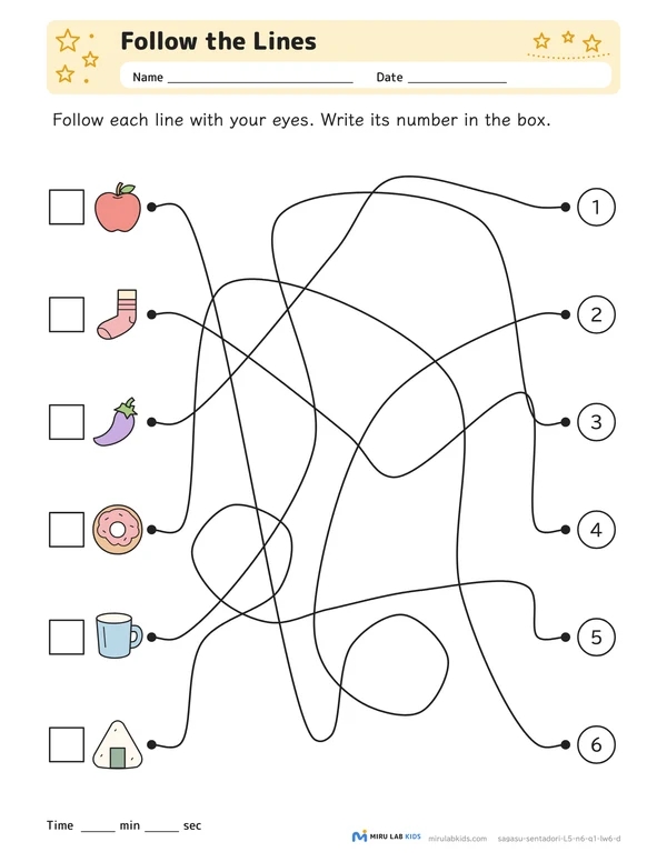 Follow the Lines Level 5 No. 4 worksheet